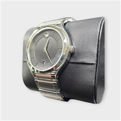 Movado Stainless Steel/Black Dial Swiss Made 40mm Men's Watch